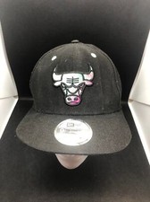 New Era 9Fifty Chicago Bulls Neon Logo Snapback Hat NBA Black