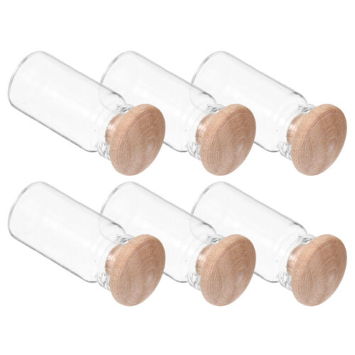 6 Pcs Mini-Lebensmittelflaschen Mini- - Miniglas Einmachgläser - Bild 5 von 12