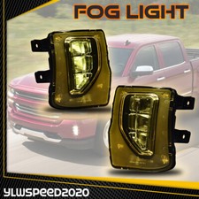 Fit For 2016-2018 Chevy Silverado 1500 Led Bumper Fog Lights Yellow Fog Lamps