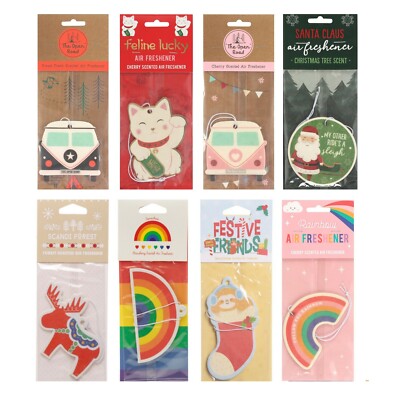 Verschiedene Designs Düfte hängend Auto Zuhause Karte Lufterfrischer (2er Pack)