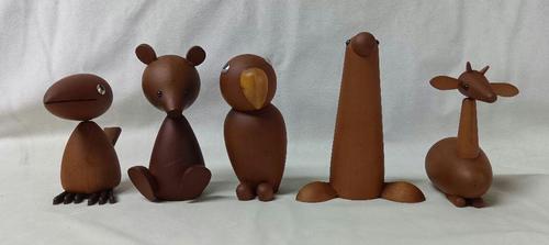 Senshukai Royal Pets Set of 19 types Wooden Animals Goods Wooden Toys - Picture 7 of 16