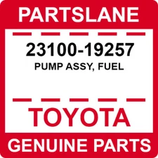 23100-19257 Toyota OEM Genuine PUMP ASSY, FUEL