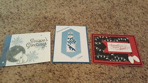 3 Stampin' Up! Holiday Cards, Lots of Cheer, A Littke Wild, Making xmas Bright