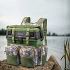 Tackle Box seat bucket box for camping fishing basket boating with Strap & Bag