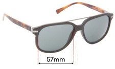 SFx Replacement Sunglass Lenses fits Burberry B 4233 - 57mm Wide