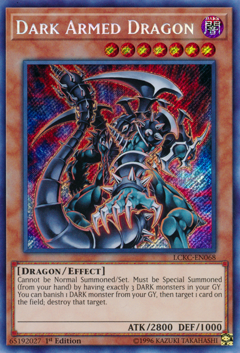 Dark Armed Dragon LCKC-EN068 Secret YUGIOH Legendary Collection