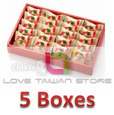 5 Boxes New Chia Te Pineapple Cake Pastry Fresh (20 pcs/Box) 佳德 鳳梨酥 (20個/盒)