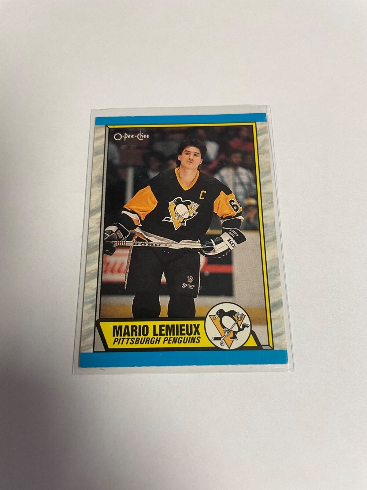 1989 O-pee-chee Mario Lemieux #1 Pittsburgh Penguins