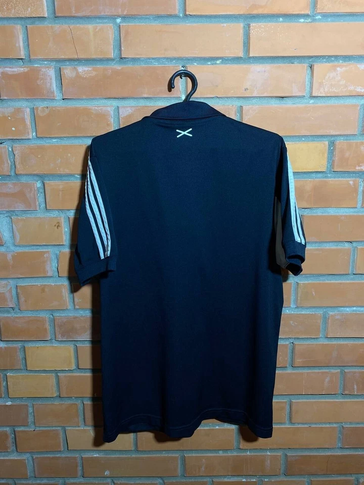 Scotland Team Training Jersey Football Polo Shirt Black Adidas Trikot Men Size M - Image 2 of 4