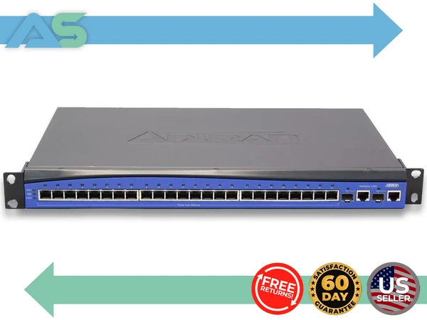 Adtran NetVanta 1335 24-Port PoE Gigabit Network Switch w/ Rack Ears 1700525E2