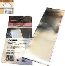 Heat Reflective Tape For Protecting Laminate Worktop Hob Cut Outs - 3m x 50mm