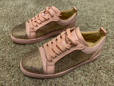Christian Louboutin crystal strass pink sneakers size 37 | eBay