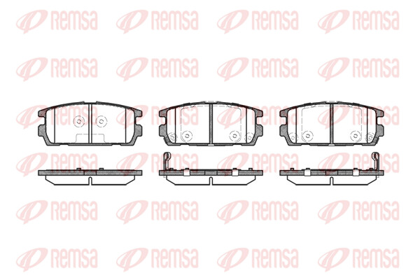 Remsa BremsbeläGe Bremsbelegsatz Hinten Passend FüR Hyundai Terracan-image