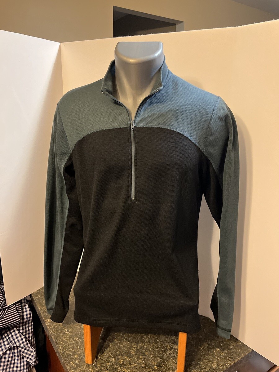 VTG REI Men's LS 1/2 Zip Base Layer Shirt Men's Medium Slate Blue