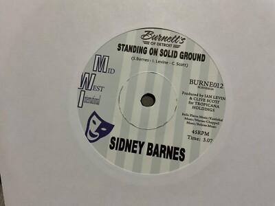 SIDNEY BARNES. AUF MASSIVEM BODEN STEHEND. NORTHERN SOUL REISSUE