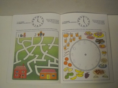 Vintage Learning Land Telling The Time Workbook 1997 Brand New Rare Very Cute! - Picture 9 of 12