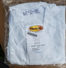 REGENT SHORT SLEEVE CHEF COOK SHIRT SIZE  3XL UNIFORM SNAP POCKET WHITE Phoenix