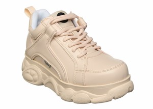nude platform sneakers