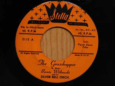 Bernie Witkowski polka pop 45 The Grasshopper bw Take The GG Train on Stella