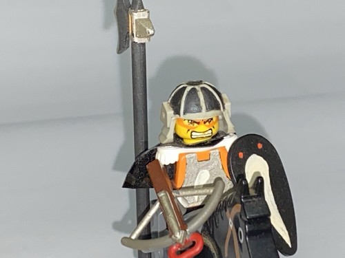 Lego Castle Minifigur Custom ORANGE RITTER Pferd Umhang einzigartig einzigartig - Bild 5 von 5