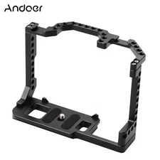 Aluminum Alloy Camera Cage w/Dual Cold Shoe Mount for Canon- 90D/80D/70D J3T8