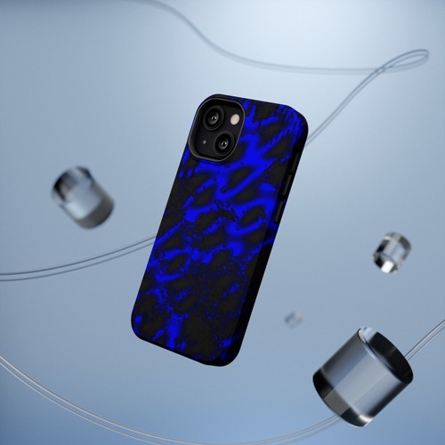 Magsafe Phone Case for iPhones 13-14 Blue Plasma Abstract Art - Picture 56 of 81
