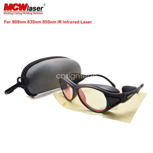 Lunettes de protection laser lunettes de sécurité pour laser infrarouge 808nm 830nm 850nm - Photo 1/7