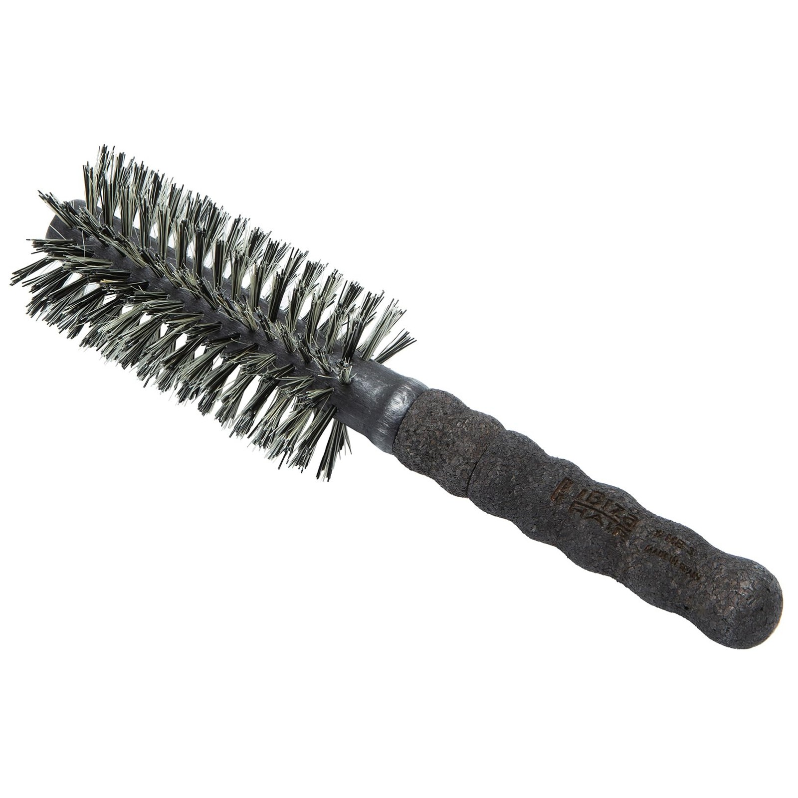 Round Boar Bristle Brush MB3-55mm with Reinforced Blonde & Black Bristles for Hair Care