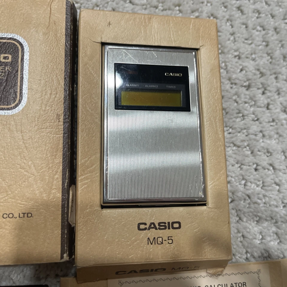 Vintage Casio MQ-5 Computer / Calculator Complete With Box And Papers - Image 3 of 4
