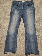 Levi's 725 High Rise Bootcut Womens 32 Denim Sz 32x30 Western Cowgirl Whiskering