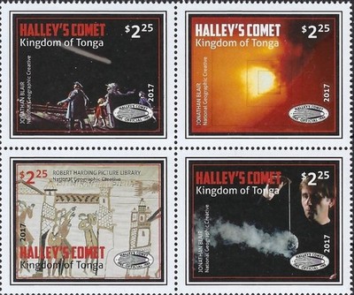 Tonga 2017 - Halley's Comet - Block of 4 - MNH