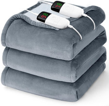 Heated Electric Blanket Queen Size - 84" X 90" Heating Blanket with Dual Control