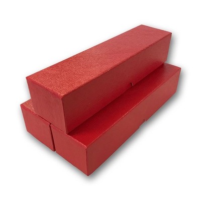 LOT OF 3 - SINGLE ROW 2x2 STORAGE BOXES For Coins in Plastic, Vinyl, red 