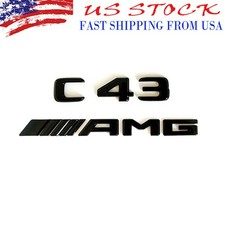 Par De Insignias Laterales Cromadas Biturbo 4MATIC Para Mercedes C43, E43, GLC43 Y GLE43 – Estilo Original
