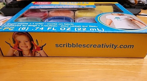 Scribbles Roller Kit Kid Safe, Permanent Rainbow Finger Paint & Roller 7 PC SET - Picture 9 of 24