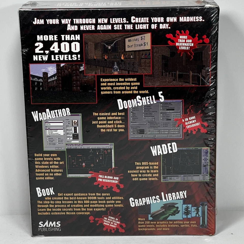3D Game Alchemy For Doom Doom 2 Heretic Hexen 1996 New Sealed - Image 2 of 4