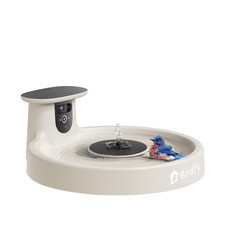 Birdfy Bird Bath con Telecamera, Energia Solare, Fontana Rotonda per Laghetto, 1080P HD