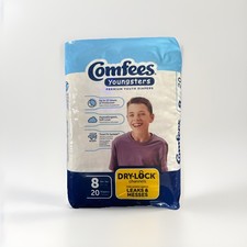 Comfees Youngsters Premium Youth Diapers Size 8 20 Count Dry-LOCK Channels