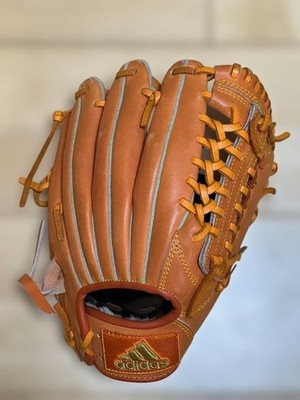adidas ETY88 Jugend Softball Handschuh Orange Leder Allrounder