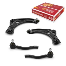 Front Lower Control Arm & Outer Tie Rod End Kit for 13-19 Versa 14-19 Versa Note