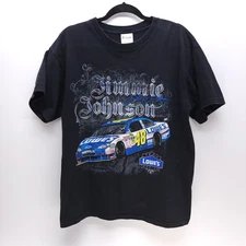 Y2K Jimmie Johnson 48 Nascar T-shirt Mens L Chase Authentic Lowe’s Double Sided