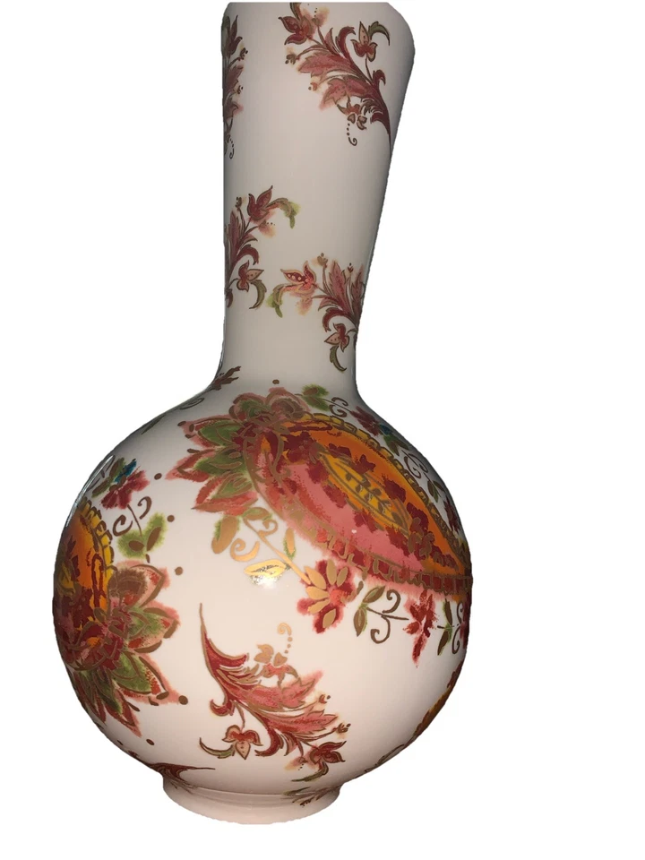 Jarrón vintage Lenox ámbar bruñido mediano para estufa 11³/⁴" de alto  Foto 3 de 4