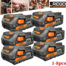 1-6PACK For Ridgid R840087 8.0Ah Lithium Battery Rigid 18Volt R840085 Power Tool