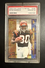 2000 Collector's Edge T3 - Peter Warrick #165 Retail (RC) GM MT 10