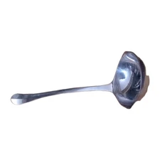 Sleek Vintage Silver-Plated Made in Italy Gravy Soup Server Punch Ladle 12”