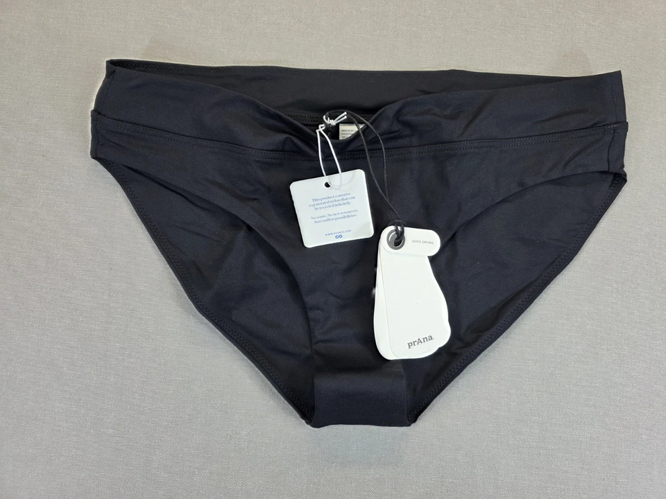 NWT prAna Womens Swim Bottom Bikini Summer Wave Black Small Quick Dry Staple - Image 3 of 4