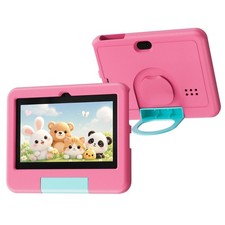 7 Inch Kids Android Tablet 4GB RAM 32GB ROM Educational Games Pink Shockproof...