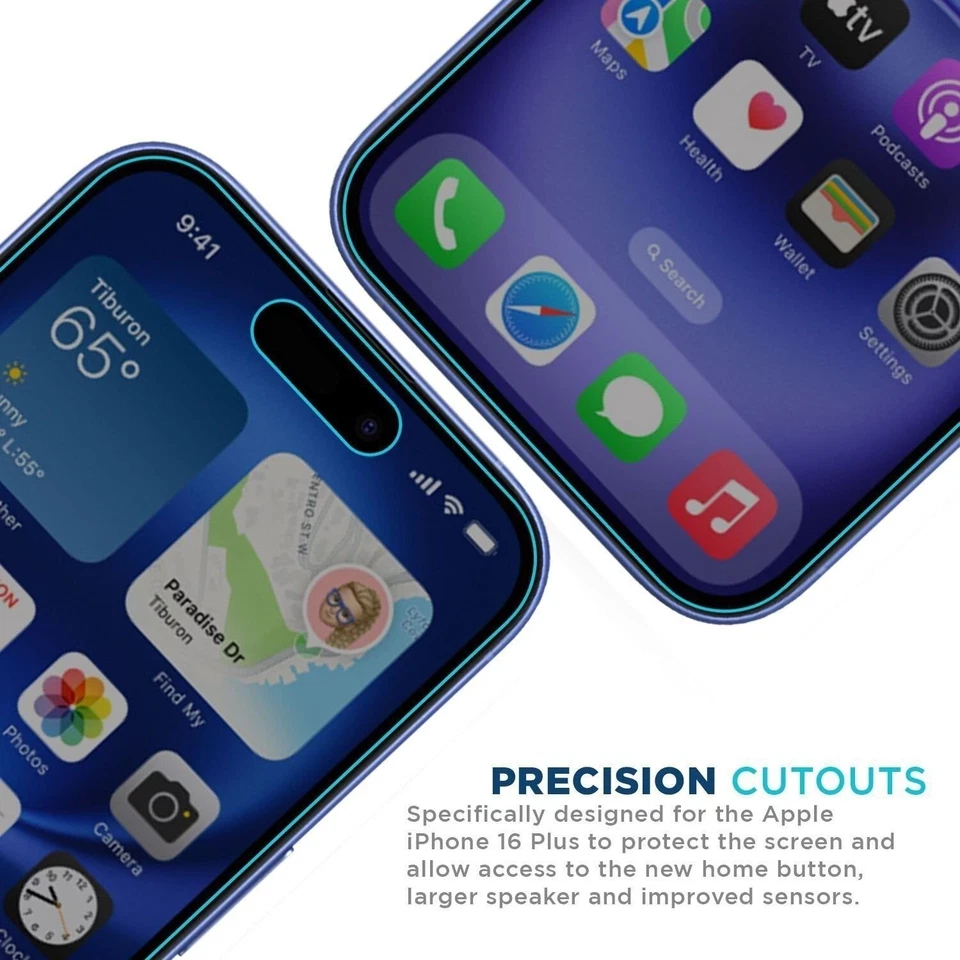 Tech Armor Privacy Ballistic Glass Screen Protector for iPhone 16 Plus - 1 Pack - Image 4 of 4