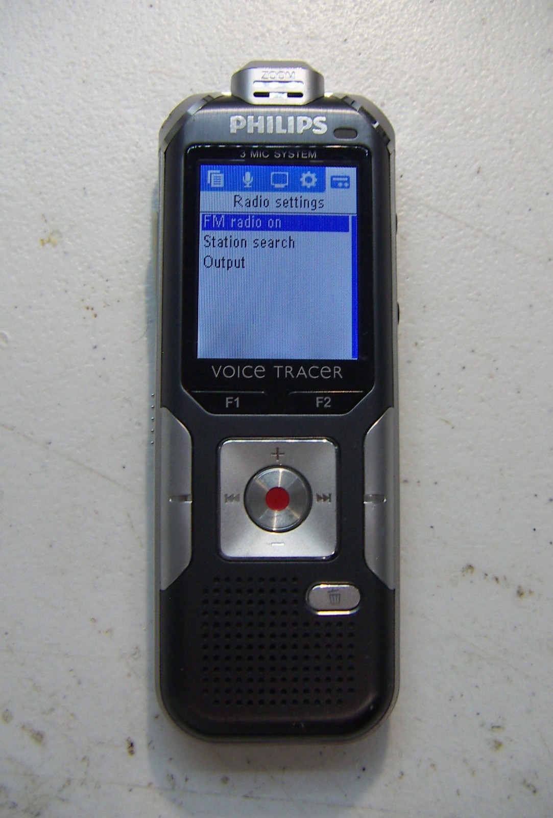 Used Philips DVT-6000 Voice Tracer 4GB Digital Recorder with