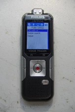 Used Philips DVT-6000 Voice Tracer 4GB Digital Recorder with 3Mic AutoZoom